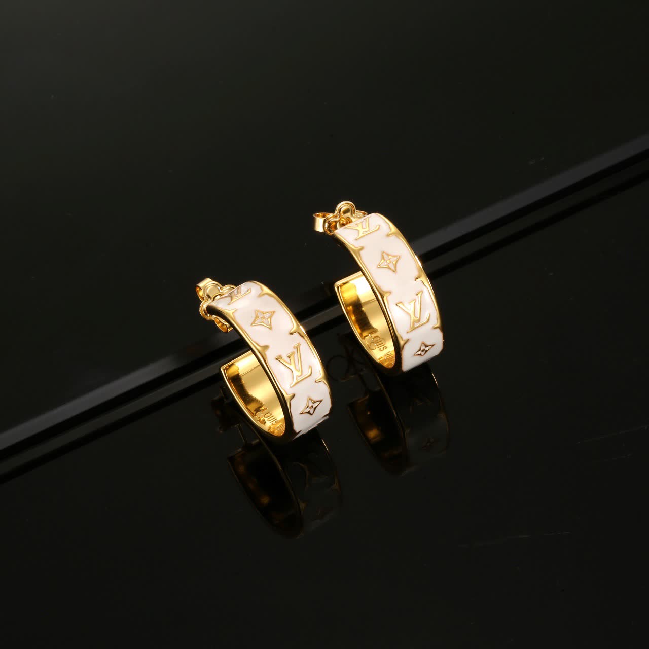 Louis Vuitton Gold Hoop Earrings